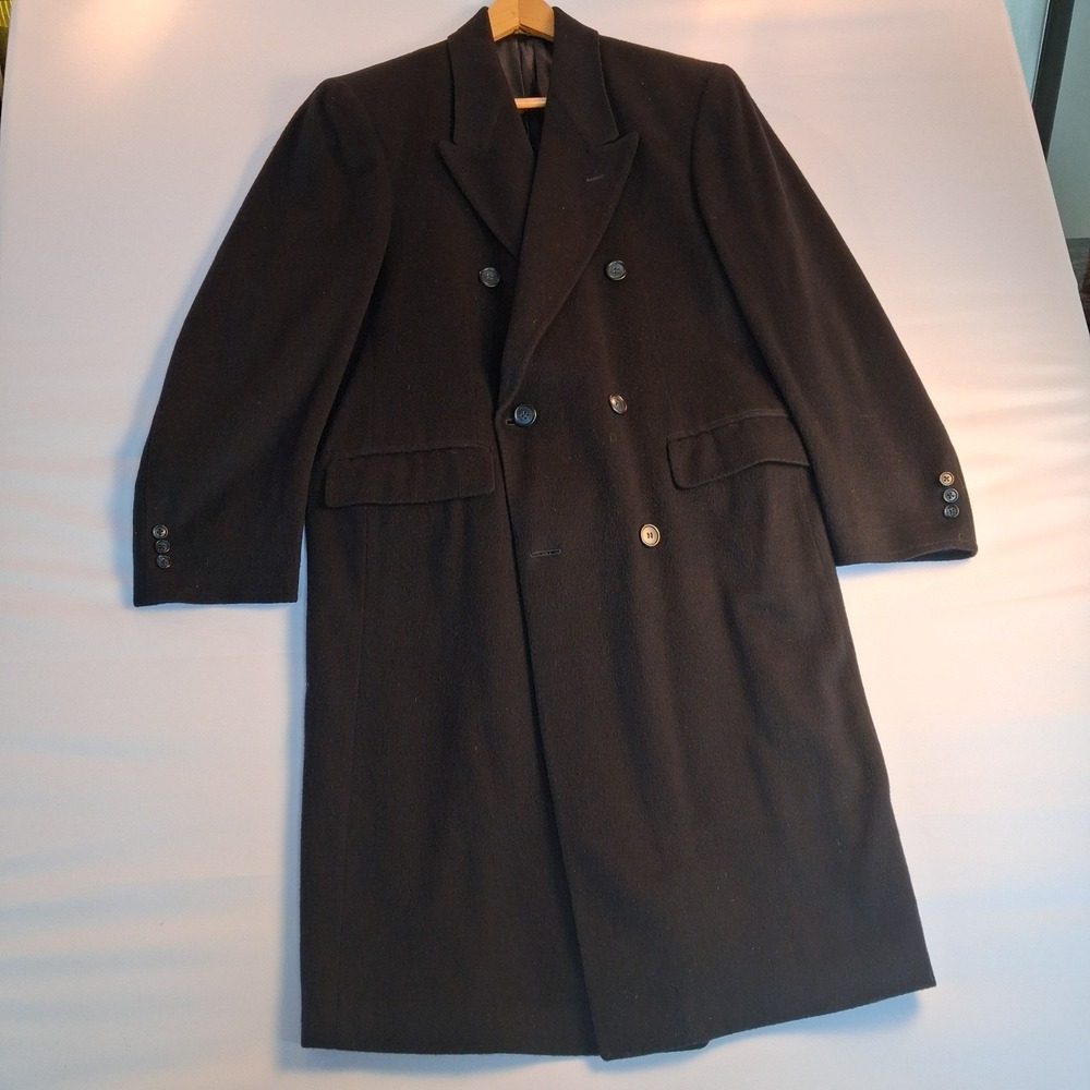 HoltRenfrew vintage 100% pure cashmere long double-breasted winter coat Size: M